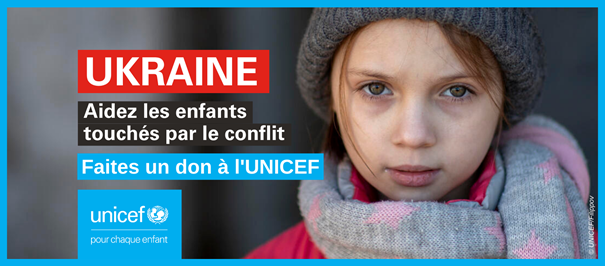 Appel de fonds lancé par l’UNICEF pour l'Ukraine