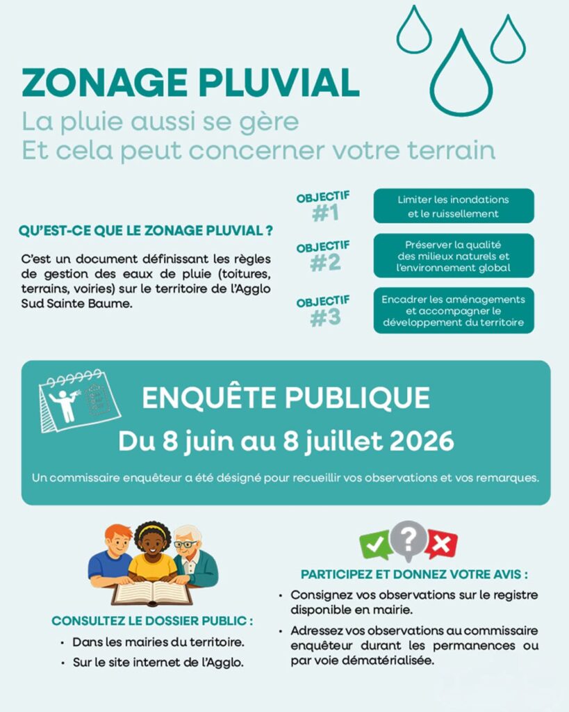 Enquête publique sur la gestion des eaux pluviales