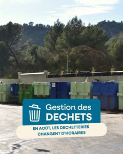 Canicule : les déchetteries adaptent leurs horaires en août