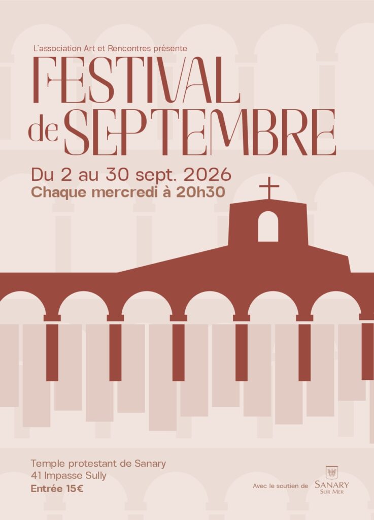 Le Festival de Septembre se poursuit au Temple de Sanary